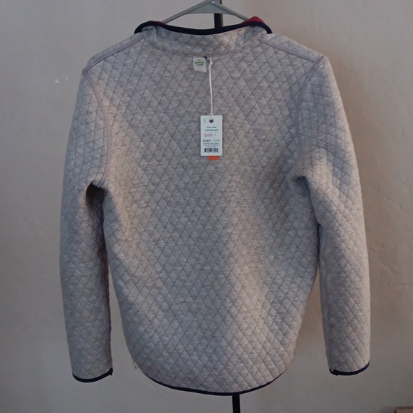 Marine Layer Women's Red Corbet Reversible Button Up Sweatshirt Size XS - Picture 13 of 13